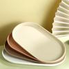 1Pcs Stackable Dessert Tray Smooth Edge Food Serving Tray Durable Fruit Plate  for Home Kitchen