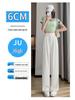Ice Silk High Waist Chiffon Wide Leg Pants - Women's Summer Korean Style