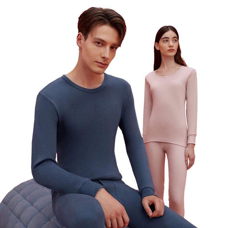 Hodo Herren- und Damen Thermounterwäsche-Set aus gekämmter Baumwolle