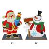 2D/Flat Wooden Christmas DIY Diamond Painting Tabletop Ornaments Kit Diamond Painting Desktop Decorations for Adults Beginner