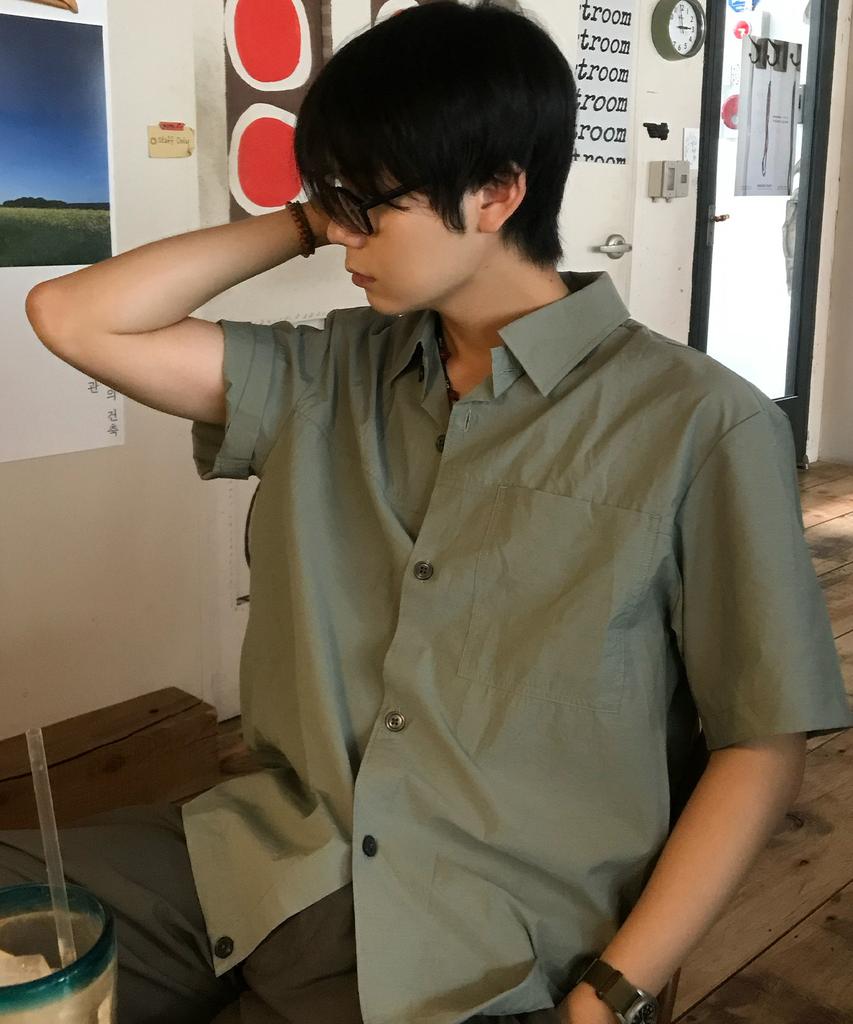 MINDBRIDGE [Couture] Nylon Oversized Pocket Short Sleeve Shirt - 2 Colors