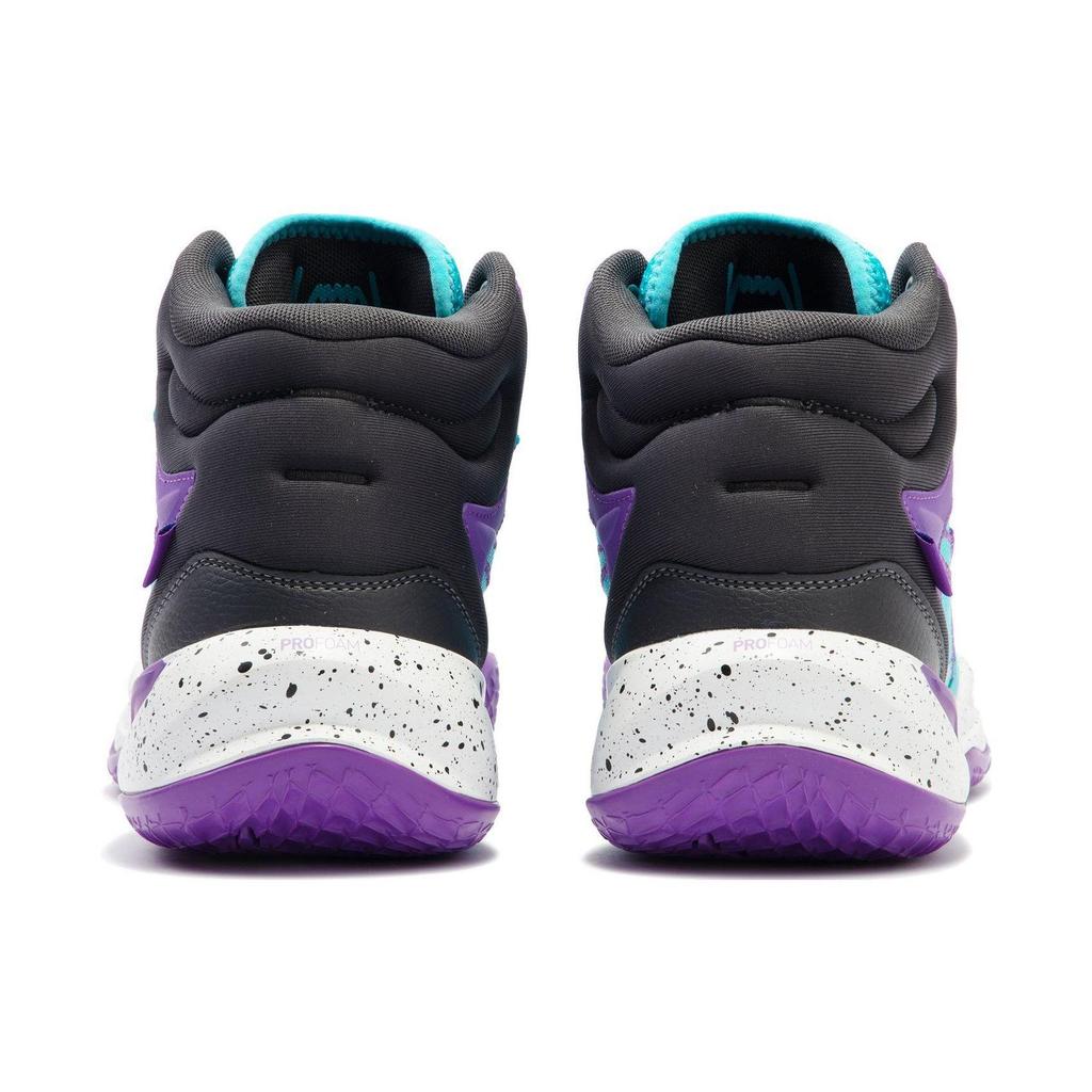 Puma Playmaker Pro Mid Unisex Purple Glimmer Bright Aqua Strong Grey 377902-09