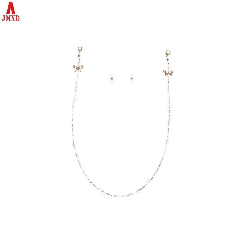 

Ремешок для маски JMXD-Mask, металлическая цепочка, аксессуары-бабочки, розовая пряжка-лобстер, цепочка для очков, модель двойного назначения.