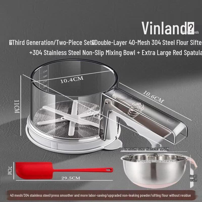 Qiwei Handheld Semi-Automatic Flour Sifter