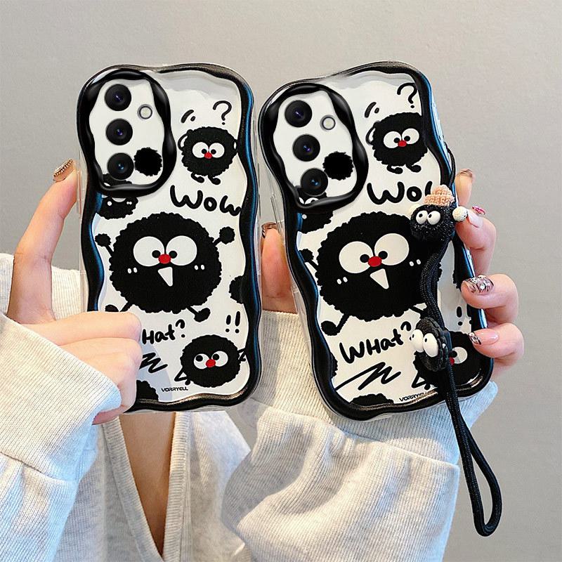 Japanese and Korean Cute Cartoon DIY Oppo A94 Mobile Phone Case: A8 Anti-Fall F17 Soft Shell with Printed Chain, Foreign All-Inclusive.