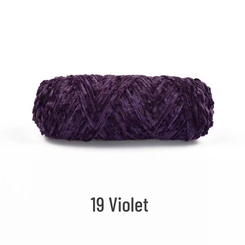 Handmade Chenille Yarn Ball: Velvet Thick Crochet and Knitting Material