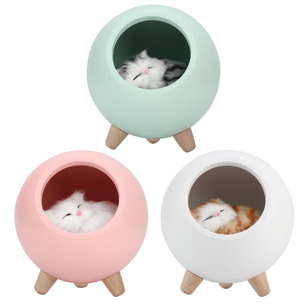 Lamp Cute Cat Night Light Little Pet House LED Night Lamp Bedroom Lighting Lamp Cute Night Light LED Light