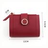 PU Leather Women Wallet Large Capacity Zipper Short Purses Wear-resistant Multiple Card Slots Card Holder For Girls Women's