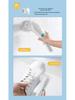 Electric Cleaning Brush with Steel Wool & 5 Brush Heads - Long Handle Handheld Kitchen & Dishwashing Tool