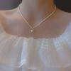 Pearl broken silver necklace women's summer niche high-end temperament neck chain 2026 new collarbone chain