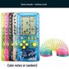 "2023 Nostalgic Tetris Game Console, 4.1-Inch Screen, Transparent Frosted Shell, Handheld"
