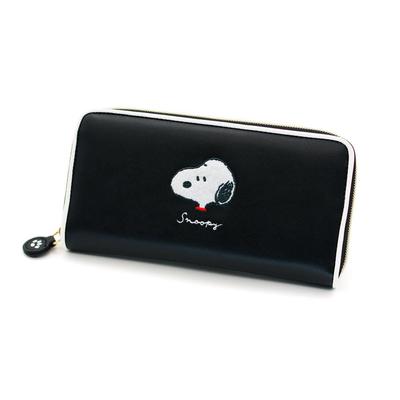 Snoopy Long Wallet with Black Patch,