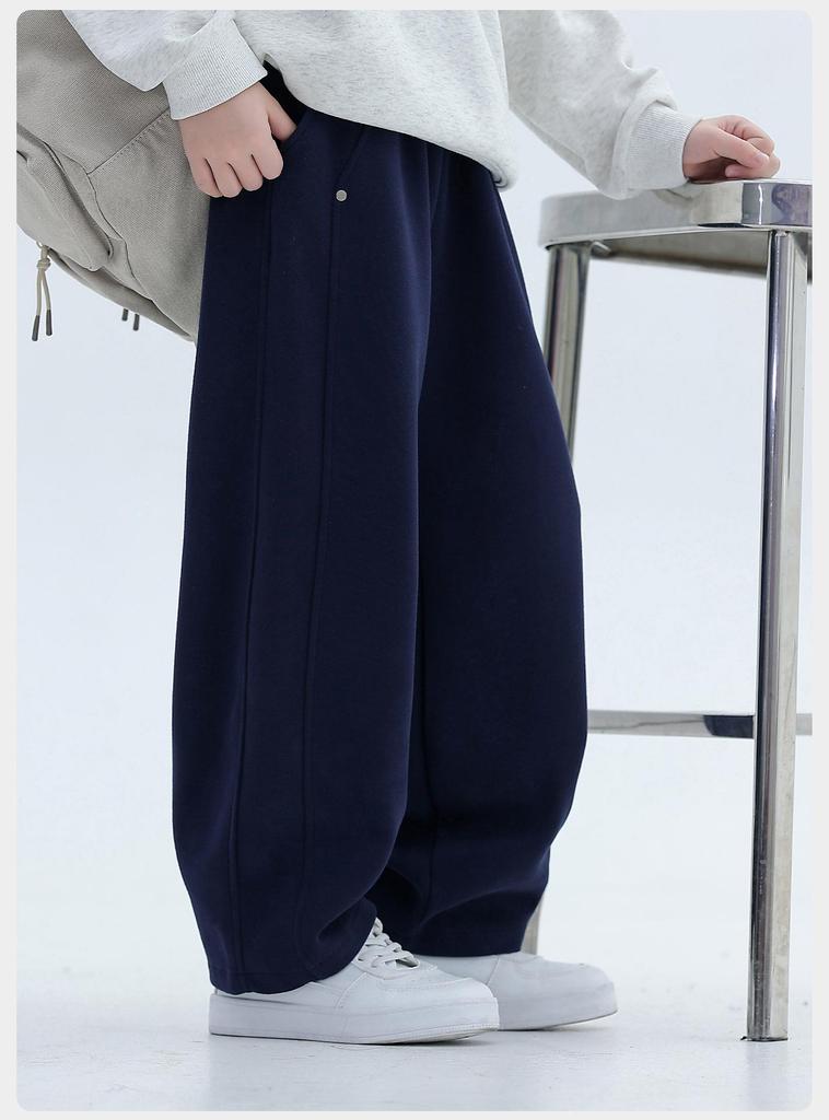 Trendy Boys' Loose Straight-Leg Autumn Pants - Wide-Leg Casual Fashion for Kids