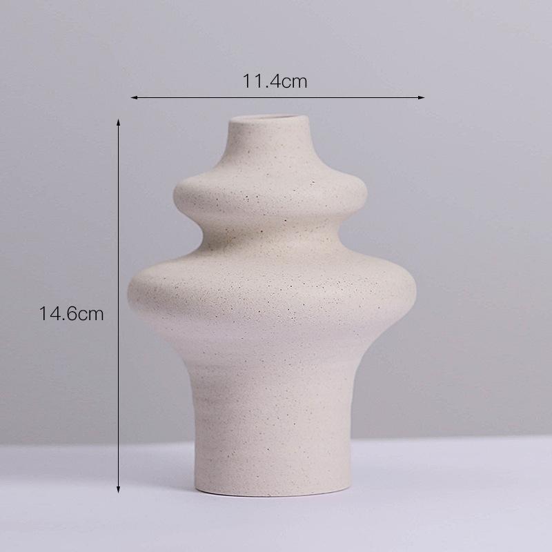 ceramic vase Creative vegetarian frosted thread hydroponic flower Dried Flower Pampas Grass Home decoration crafts Sculpture