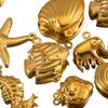 10pcs Stainless Steel Starfish Shell Charms Marine Animal Charms For Making Earrings Ocean Necklace Bracelet Jewelry Accessories