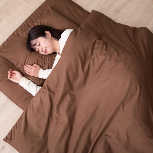 Tansu No Gen Single 7-Piece Futon Set [High-Density Solid Cotton Triple-Layer Futon Mattress] with Cover, Antibacterial, Odor-Resistant, Mildew-Resist