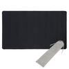 Mini2x TCG Guminis Žaidimų Kilimėlis Magic Kilimėlis Kortų Žaidimams ir PC Žaidimams Mūšio Laukas Pusė 35x60cm su Laikymo Krepšiu ir Dėklu Kortų Reikmenys Juodas/Vienspalvis