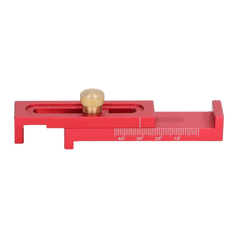 Aluminium Alloy Mini Gaps Gauge Lockable Design Wide Measuring Range 5-40mm Depth Measuring Ruler Sawtooth Ruler