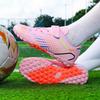 Boys Football Shoes AG/TF Spike Rubber Soft Sole Kid's Professional Artificial Turf Training Football Boots for Girls Soccer Shoes