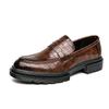 Scarpe Eleganti in Pelle da Uomo Quattro Stagioni Casual Britanniche Parrucchiere Sposo Giovane Scarpe da Matrimonio