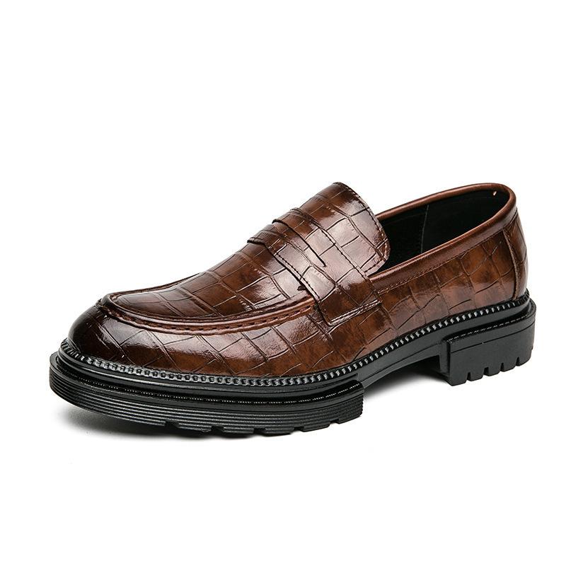 Scarpe Eleganti in Pelle da Uomo Quattro Stagioni Casual Britanniche Parrucchiere Sposo Giovane Scarpe da Matrimonio