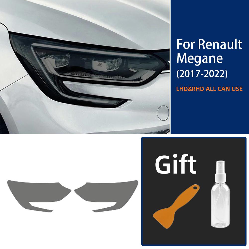 For Renault Megane 4 2017 2018 Car Headlight Protective Film Smoked Black Tint Wrap Vinyl Clear TPU Sticker