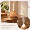 Wood Grain Cool Mist Humidifier Quiet Essential Oil Scent Machine  Home Use