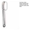 Stainless Steel Stem Lettuce Peeler, Curved Blade Vegetable Peeler for Celery Kohlrabi, Ergonomic Cutter with Hanging Hole