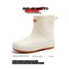 Women's Non-Slip Mid-Calf Japanese Rain Boots - Fashionable Waterproof Outerwear Shoes