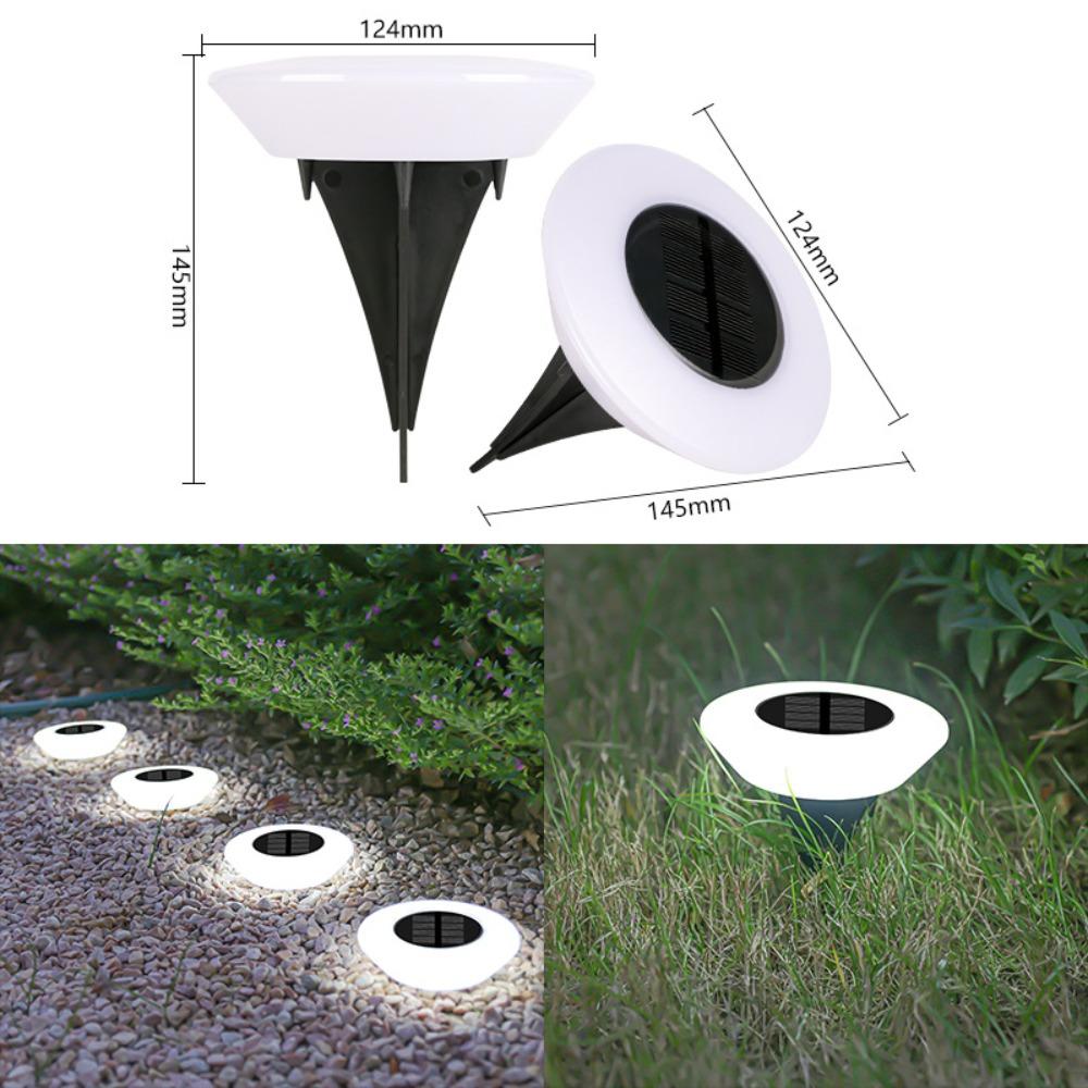 

1/2/4Pcs Solar-Powered Outdoor Landscape Lamps 14LED Garden Yard Lighting Garden Yard Decor 1pc-White Light