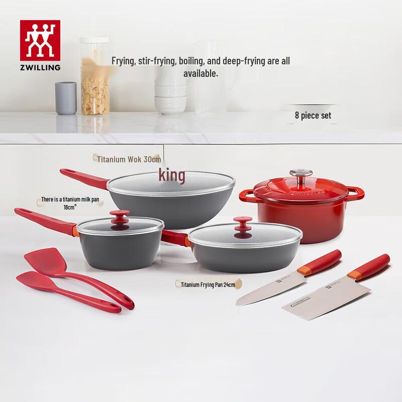 Zwilling Titanium Upgrade 8-Piece Cookware Set