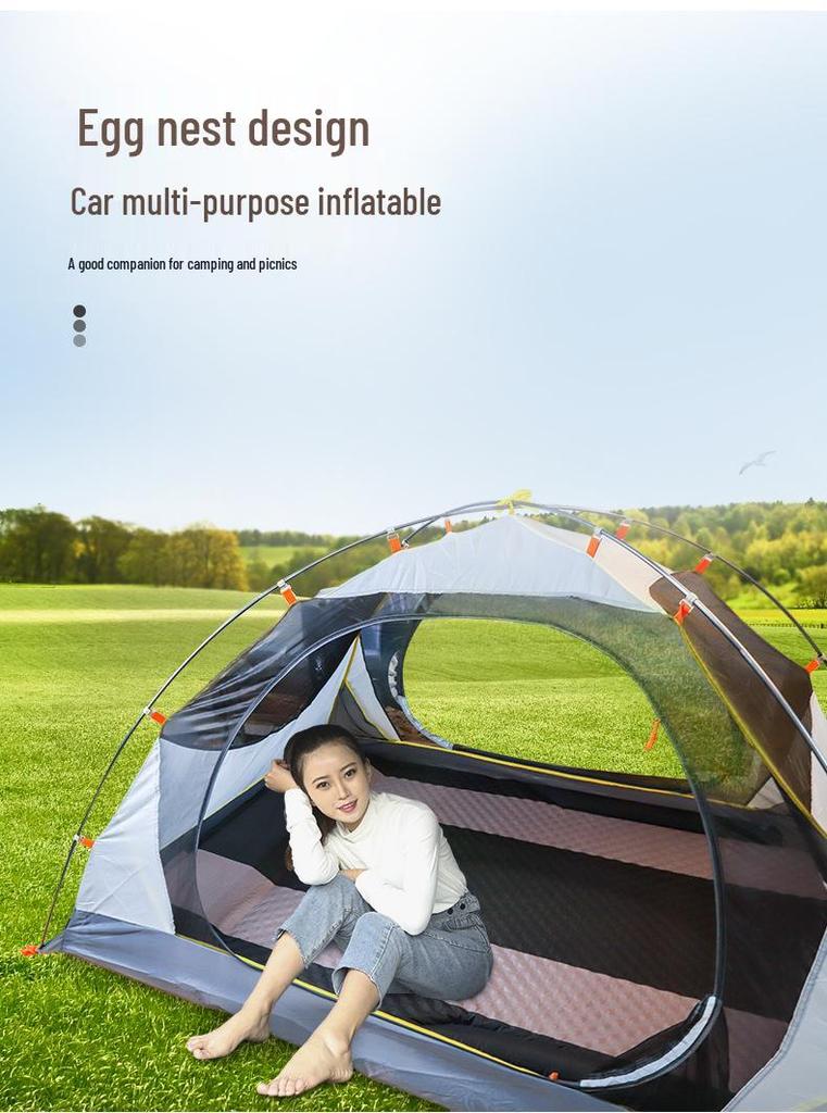Automatic Inflatable Car Mattress for Rear Seat and SUV Trunk