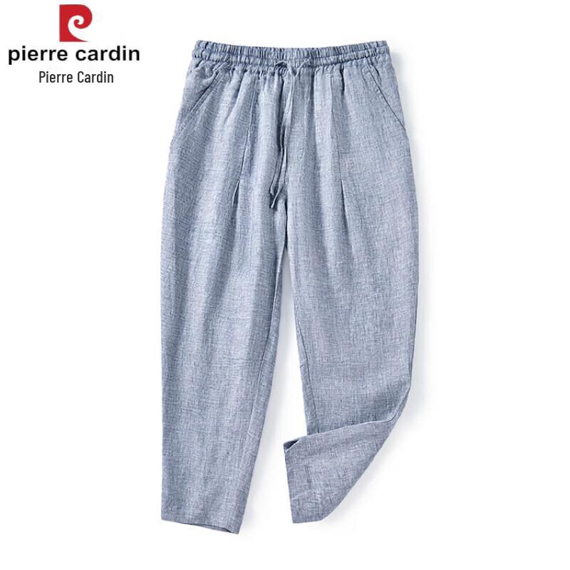 Pierre Cardin Men s Loose-Fit Linen Casual Pants M