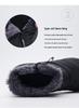 Unisex Mid-Top Waterproof Winter Snow Boots with Anti-Slip Sole and Plush Lining