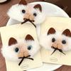 6Pcs Plush Siamese Puss Seal Hair Clip for Girls Soft Comfortable Hair Accessory Fashionable Side Clip for Daily Wear