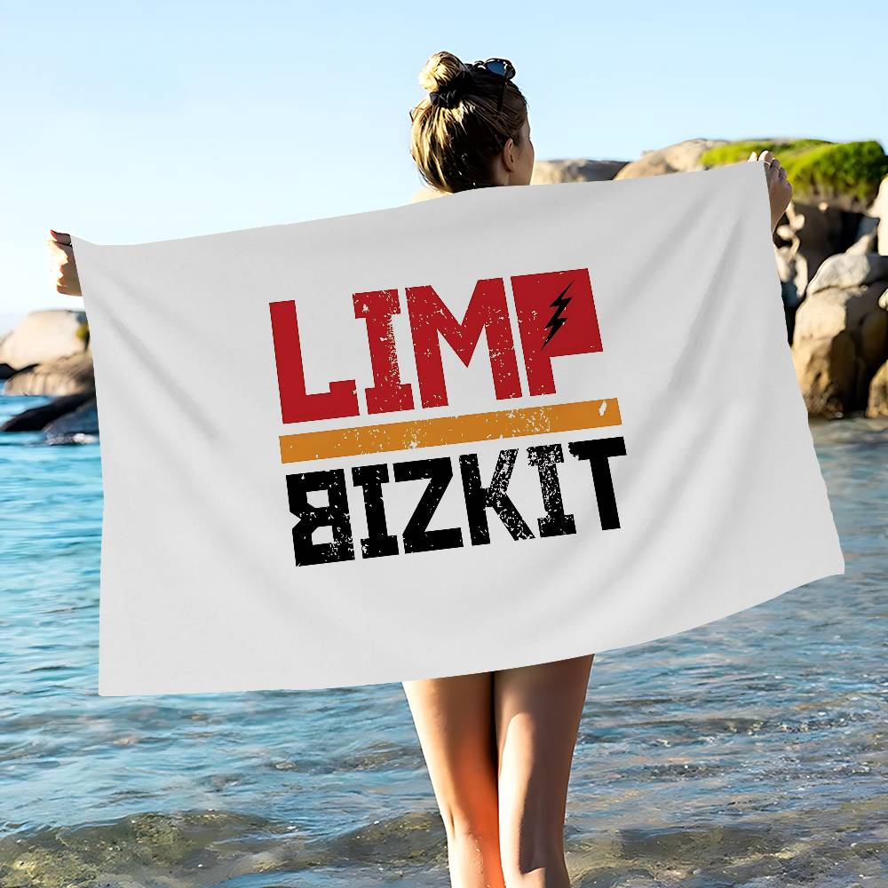 Classic Band L-Limp B-Bizkit Anime Beach Swimming Towel Soft Absorbent Washcloth Children's Gifts for Kids Travel Camping Gym