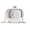 Fashion Mini Shoulder Bag Chain Strap Solid Color Mirror Banquet Bag Acrylic Crossbody Bag Women
