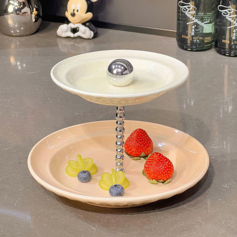 

Naijiang Two-Tier Snack & Fruit Plate