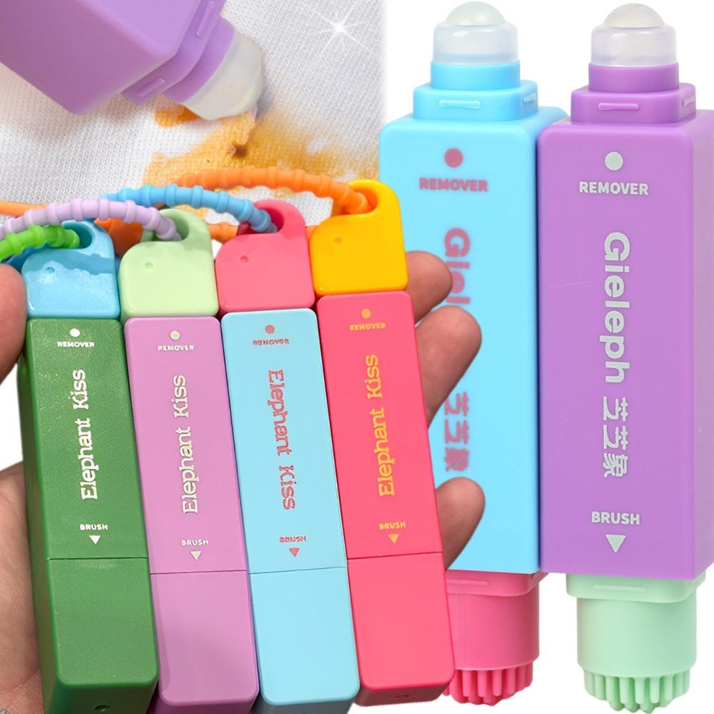 Stylo Détachant Portable pour Vêtements Double Tête Traitement Instantané des Taches Stylo sans Eau pour Graisse Outil de Nettoyage d'Urgence de Voyage