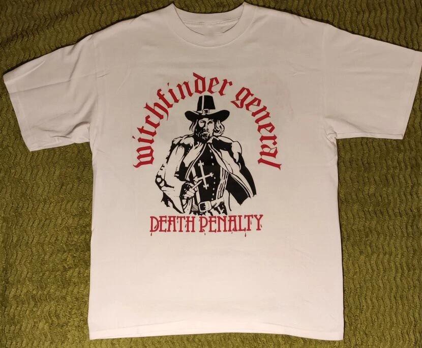 

Witchfinder General Death Penalty Album Adult Cotton T-shirt Full Size UU272 S
