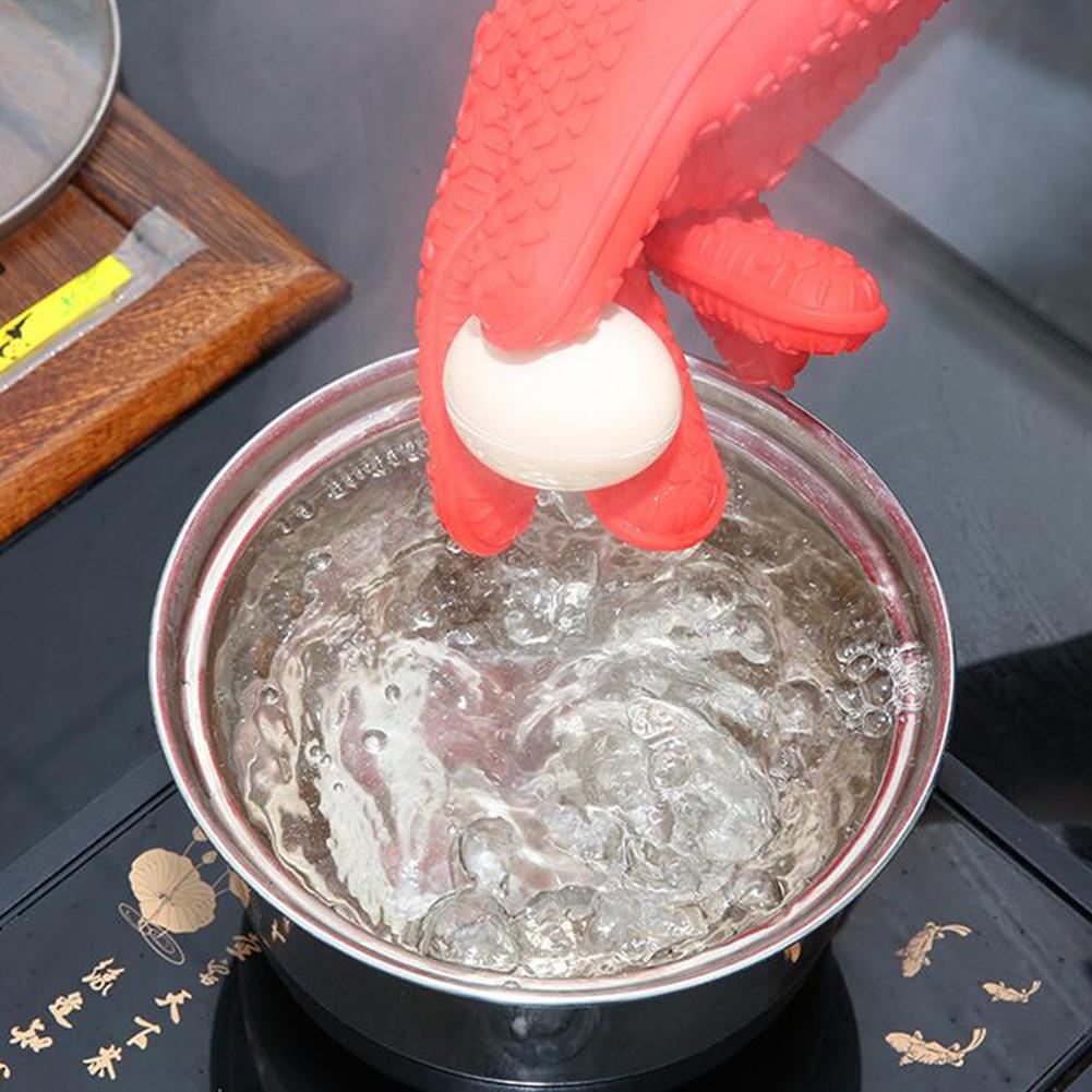 1PC Heat Resistant Microwave Oven Silicone Glove for Baking Kitchen Cleaning