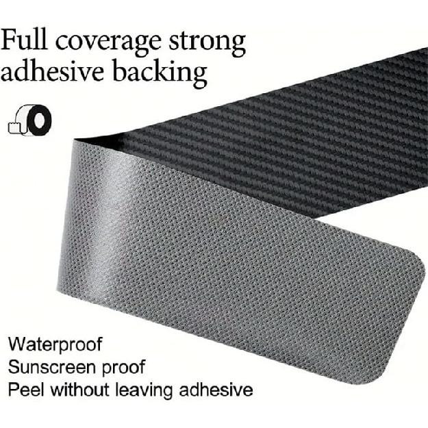 5PCS Car Door Sill Protector for Toyota Highlander 2020-2024 2025, Carbon Fiber Texture Door Entry Guard Accessories Threshold/Rear Bumper Guard