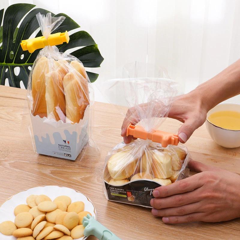 1 Pcs Portable Sealed Clips Kitchen Storage Food Snack Sealing Bag Clips Moisture-proof Sealing Clamp Sealer Buckle Bag Clip