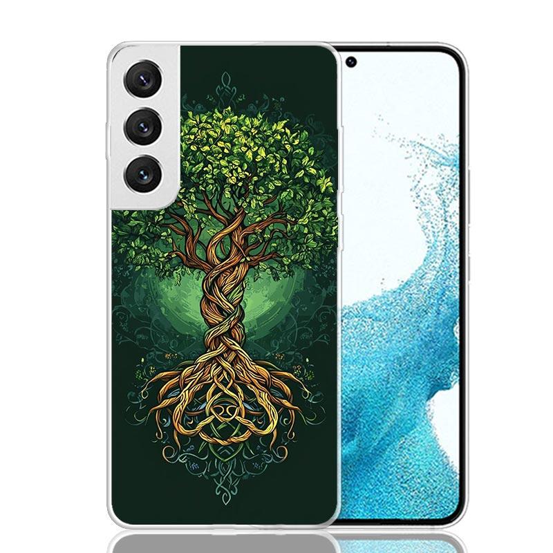 Tree of Life Space Phone Case For Samsung Galaxy S26 Ultra S23 S24 S25 Edge S20 FE S21 S22 Plus Soft Print Shell Cover Fundas Ga