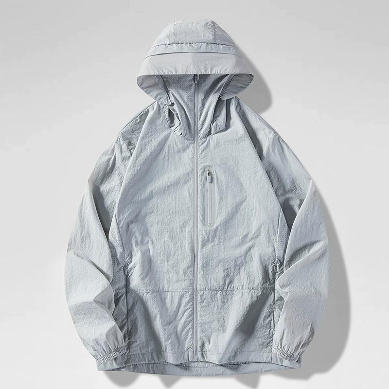 Unisex Waterproof Sun Protective Jacket UPF 50+ UV Blocking Quick-Dry Breathable Windbreaker for Hiking Camping Climbing