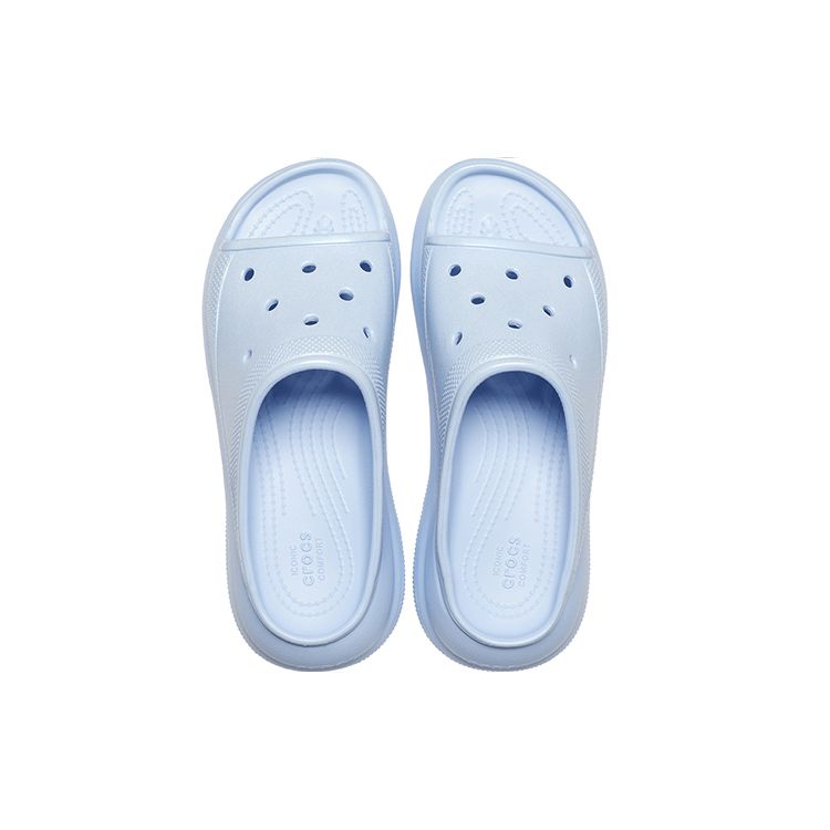 Crocs Classic Clogs Slide Sandals Women Footwear Blue-Stone 209045-4NS