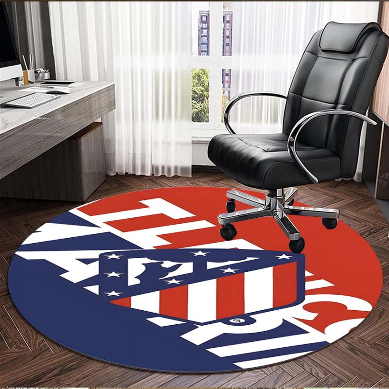 football club Print Round Rug, Washable Floor Carpet, For Entryway Dorm Laundry Room Office Study, Home Decor Birthday Christmas Gift