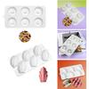 6 Hole Madeleine Design Chocolate Mousse Mould DIY Shell Cake Silicone Mold Dessert Cake Decorating Tools Bakeware