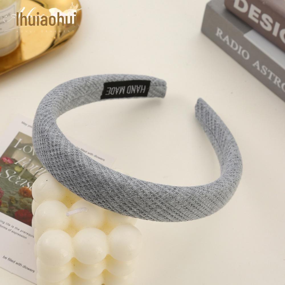 Korean Style Wide Brim Headband: Summer Solid Color Hair Accessory for Women