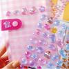 3D Puffy Cartoon Sticker Sheet Ocean Animal Bread Fruit Kawaii Stickers For Phone Case Laptop Journal Scrapbook Diy Decoration
